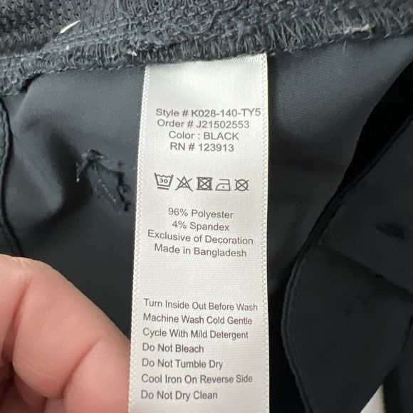 Jachs New York Pants Men 29 X 32 Black Performance Lightweight Bottoms - Picture 5 of 12